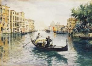 Venice, Canale Grande by Jeno, Eugene Koszkol