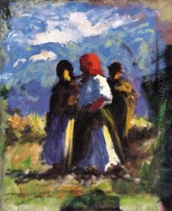 On The Way Home by Jozsef Koszta