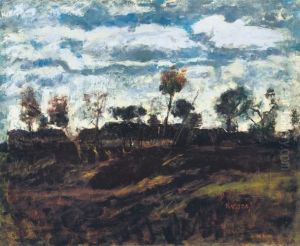Landscape With Clouds by Jozsef Koszta