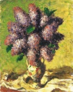 Violet Lilacs by Jozsef Koszta
