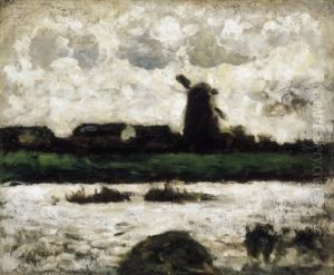 Landscape With Windmill