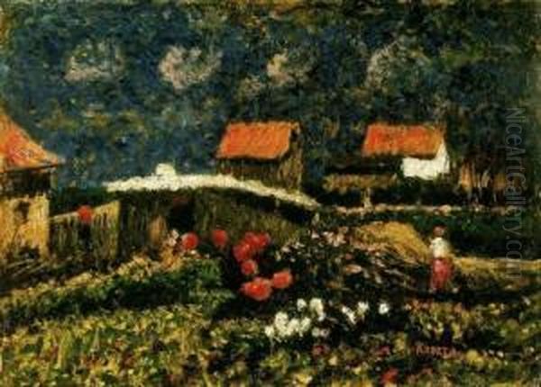 Back Yard With Flowers, 1920s - view 1