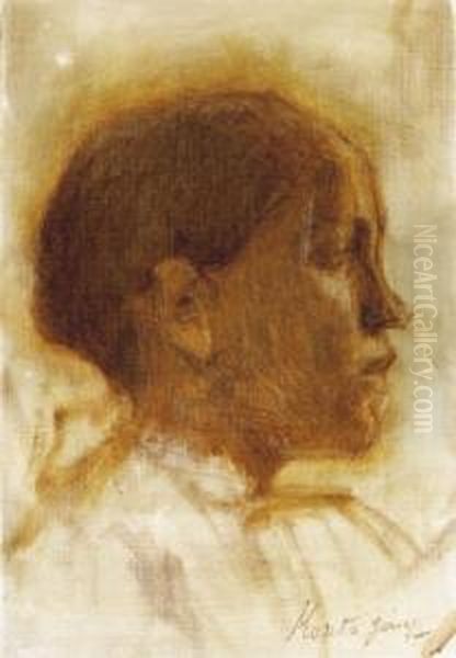 Girl In Profile - view 1