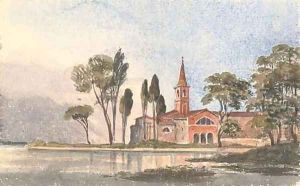 The Cathedral on the Island of Torcello on the Lagoon of Venice by Harriet Cheney