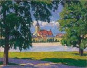 Town By The River Bank by Gyula Kosztolanyi Kann
