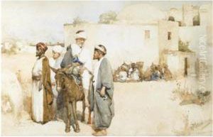 Oriental Scene by Vasili Aleksandrovich Kotarbinskii