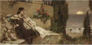 Resting By The Shore by Vasili Aleksandrovich Kotarbinskii