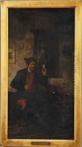 Interior Scene With Figure - view 1