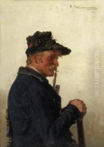 Veteran Mit Pfeife by G.Hugo Kotschenreiter