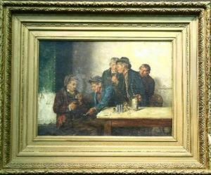 Men In A Tavern by G.Hugo Kotschenreiter
