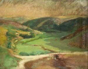 Petit Pont, Pres Du Port De Sauzon A Belle-ile En-mer, 1923-1928 by Constantin Kousnetzoff