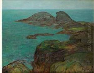 Les Rochers Au Val Andre by Constantin Kousnetzoff