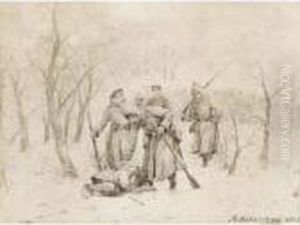 The Wounded Soldier by Pavel Osipovich Kovalevskii
