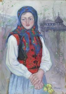 Dziewczyna W Stroju Ludowym