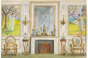 Scene D'interieur : Projet De Decoration by Leopold-Francois Kowalsky
