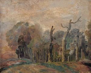 Skraj Lasu 1940 R. by Felicjan Szczesny Kowarski