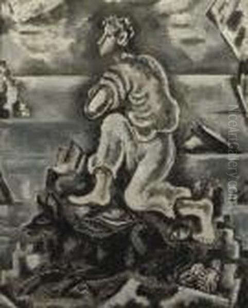 Kneeling Man - view 1