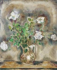 Vase De Fleurs Blanches