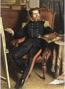 In The Artist's Studio by Heinrich Martin Krabb