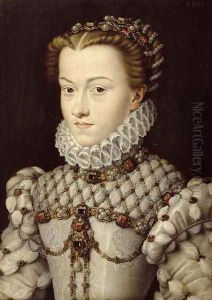 Portrait of Elisabeth of Austria (1554-92) 1571 by Francois Clouet