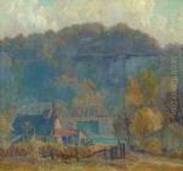 The Cliff At Morning, Ozarks - view 1