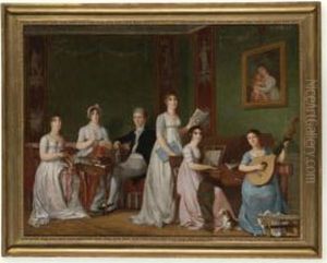 The Portrait Of A Family In An Interior The Portrait Of A Family In An Interior