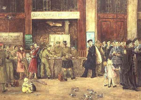 The Forces' Cloakroom at Waterloo Station - view 1