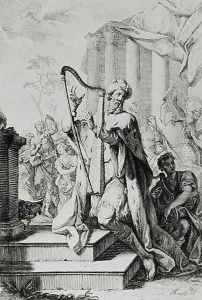King David Playing the Lyre