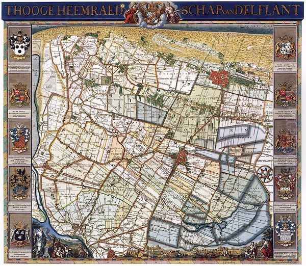 Map of Delfland 1750 - view 1