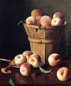Still Life - Peaches by Thomas Cromwel Corner