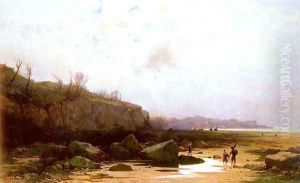 Pecheurs A Douarnenez by Gustave Castan