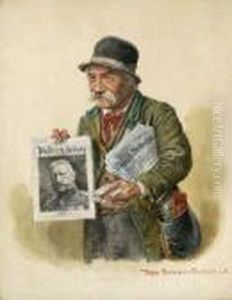 Zeitungsverkaufer.