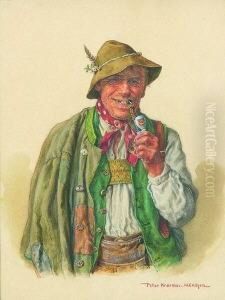 Rauchender Bauer.
