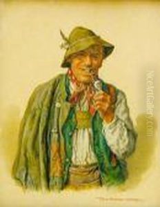 Stary Goral Z Fajka by Peter I Kramer