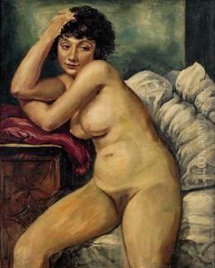 Akt Siedzacy, Po 1920 R. by Roman Kramsztyk