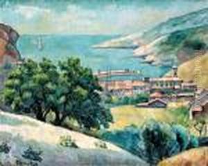Miasteczko Nad Zatoka (pejzaz Z Prowansji), Ok. 1914 R.