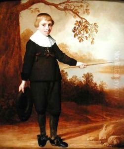 Portrait of a Seven-year old Boy in a River Landscape 1640 by Henry I Cooke