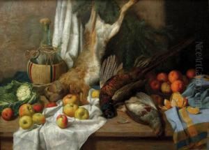Still-life With Fruit And Game by Marcel Krasicky