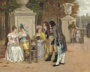 La Cour by Charles Louis Kratke