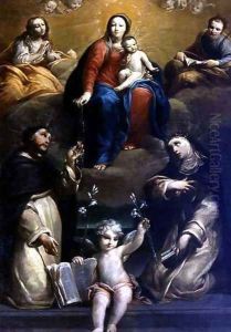 The Madonna of the Rosary with SS Dominic, Catherine, Mary Magdalene, and Joseph, 1732