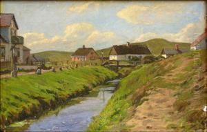 River Running Through The Village by Fritz Kraul