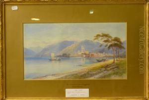 Sydlandskt Landskap. by Emil Axel Krause