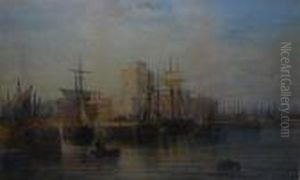 Shipping In The Harbour, Caernarvon Shipping In The Harbour, Caernarvon