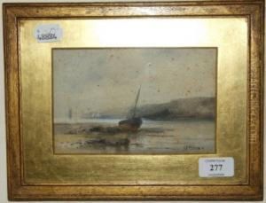 A Boat On The Shore by Emil Axel Krause