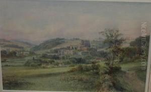 Middleham Castle, Yorks by Emil Axel Krause