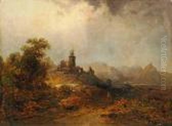 Berglandschaft Mit
Burg - view 1