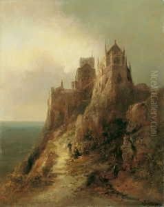 Eine Hoch Uber Dem Meeresstrand
Gelegene Burg. Davor Ein Paar. Signiert Unten Rechts: F. Krause. Ol Auf
Leinwand (doubliert). H 64; B 50 Cm. by Franz Emil Krause