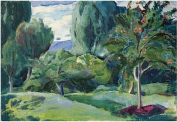 Landscape With Apple Tree - view 1