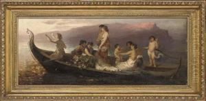 Eros Ferrying Lovers To Cythera by Wilhelm Kray