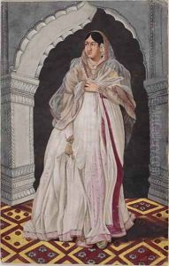 Portrait of an Indian Woman, c.1773 by Mihr Chand